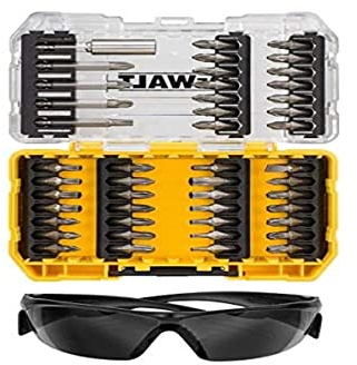DEWALT 47PC Screw Driving Set + Safety Glasses