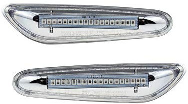 letronix LED Seitenblinker Blinker Module Klar Silber mit E-Prüfzeichen