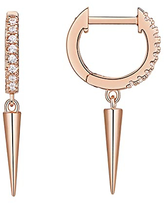 PAVOI 14K Gold Plated Huggie Earrings for Women - S925 Sterling Silver Post Drop/Dangle Gold Earrings for Women - Trending Fashion Jewelry