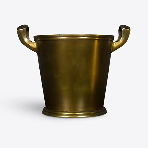 Treasure Art Rustic Gold Champagne Bucket Distressed Look Wine Cooler Ice Gift