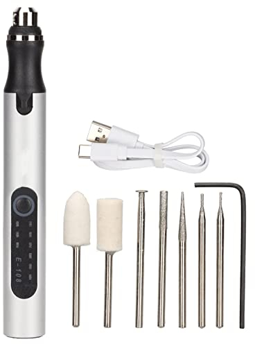 Bewinner Kabelloser USB Gravierstift, Tragbares Elektrisches Gravierwerkzeug für DIY-Schmuck, Glas, Keramik, Kunststoff, Metall, Holz