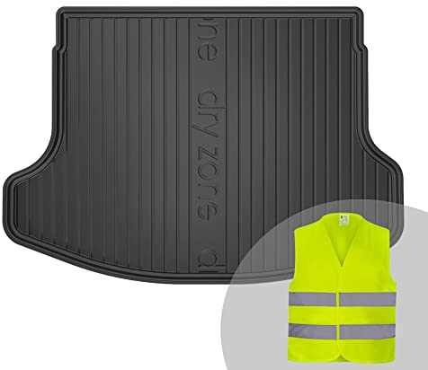 FROGUM DryZone Gummimatte Ganzjährige Praktische Auto Kofferraummatte Kofferraumwanne passend für Hyundai i30 III Fastback ab 2017 | Hohe Kante | Robust und langlebig