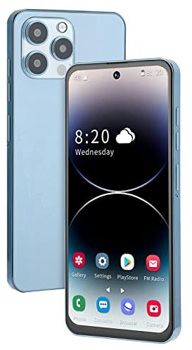I14 Promax 6.7 Pollici Punch Schermo 4G Smartphone con 16M Fotocamera Posteriore e 8M Anteriore per Android 12 4GB RAM 128GB ROM 4000mAh Lunga Durata Della Batteria per Bambini Anziani(Unione Europea)