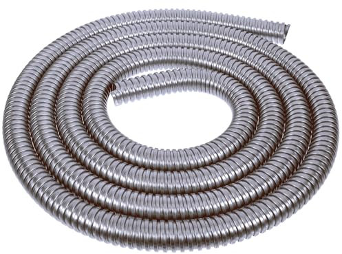 VICASKY Management Tube Sleeve M Conduit Wrap USB Tubing Spiral Guard for Audio Protector Coiled Stainless Protection Cable Steel Threaded Loom Flexible Automotive Home Harness