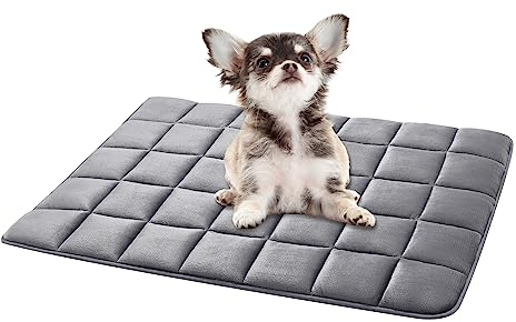 ALLISANDRO Hundematte wasserdichte Hundedecke weiches Katzenkissen Sofamatte Matratze Waschbar Warmes Haustier-Fleece-Pad Matte, Rauchgrau 75x50cm