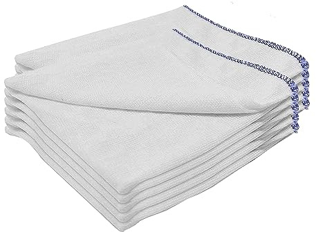 MegaTrend Dish Cloth - Pack of 30 Heavy Duty 100% Pure Cotton Dish Cloths - Super Absorbent Double Layered Washing Kitchen Cloth - Machine Washable Cleaning Cloths for Home- Size: 30x30cm | Pack of 30