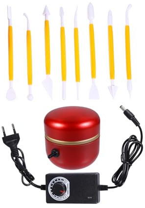 NUOBESTY Mini Töpferscheibe Mit Drehteller Und Tonherstellungsmaschine Elektrische Töpferscheibe Für DIY-tonwerkzeug Einstellbare Maschine Zum Töpfern Und Formen