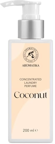Profumo Bucato Concentrato Cocco 200 ml - Profumo per Bucato - Concentrato per Lavatrice - Deodorante Biancheria - Fragranza Lavaggio - Profumo Esotico - Profumo Liquido Bucato