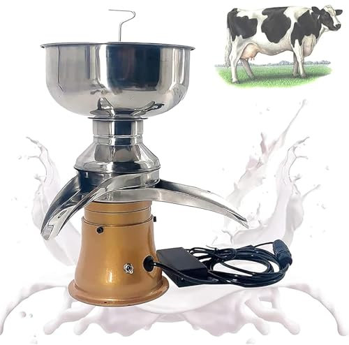 Séparateur Centrifuge Crème Lait, Machine Séparation Lait, Vitesse : 9800-11000rpm Réglable&capacité Travail : 50L/h Capacité Réservoir Lait : 5L, pour Séparation des Produits Laitiers