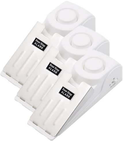 Mengshen 3 Pack 120dB Door Stop Alarm Extra Loud Security Alarm