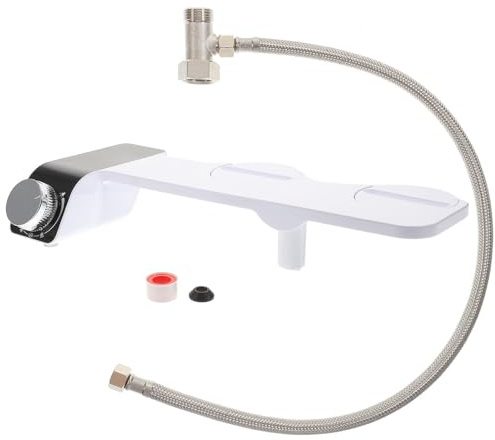 Accessoire Buse Non Bidet Double Toilette de Électrique Auto-nettoyant | Blanc, Plastique, 1 Set, pour Toilettes, Nettoyage, Usage Féminin, Structure Simple
