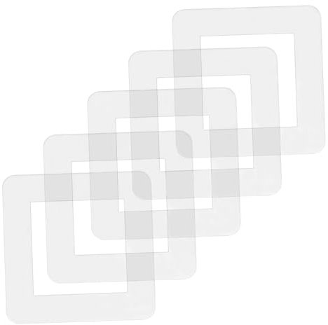 Holibanna 5piezas Cubiertas Protectoras Transparentes Para Interruptores Placa Acrílica Decorativa Fácil De Instalar Protección Eficaz Contra Suciedad Para Enchufes y Tomas De Corriente