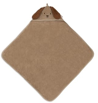 Jollein huvhandduk baby – diego – 75 x 75 cm – 100% bomull – frotté – OEKO-TEX certifierad – babyhandduk huva – huvhandduk barn för flickor och pojkar