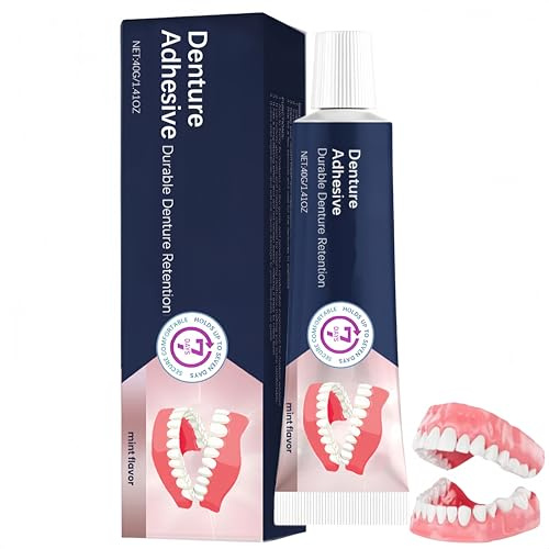 AdhereDent Adhesivo termoplástico para dentaduras postizas, mejora el ajuste del reliner de larga duración, un pegamento dental suave, flexible y cómodo para dientes, para comodidad (1 Piezas)