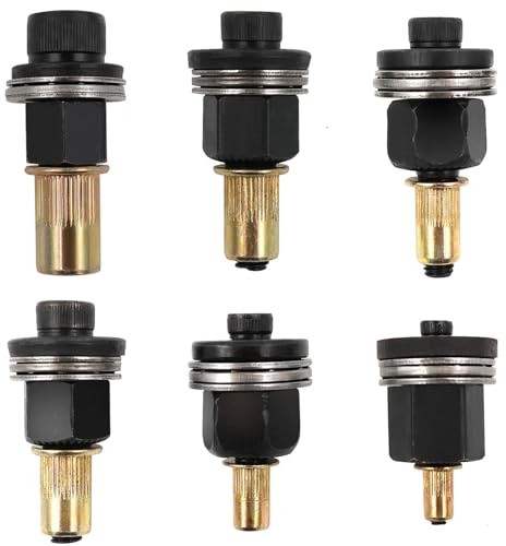 Anhoer Lot de 6 écrous à riveter pour M3 M4 M5 M6 M8 M10 Pince à écrou à riveter Kit pince à riveter Écrous à riveter Écrous à sertir Écrous à sertir Outil Machine à riveter manuelle