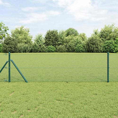 Svetsat nätstaket, grönt 0,4 x 10 m, hållbart för trädgård och terrass, nätstängsel som musnät och sorkgaller, hönsnät, skydd för utomhusbruk