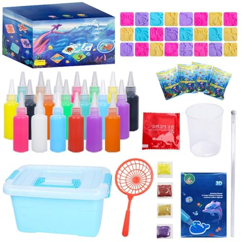 Generisch Wassergel-Spielzeug-Hersteller | Kreatives Bastelset mit 12 Cartoon-Formen | Wassergel-Spielzeug,für Kindergarten, Schule, Zuhause, Geburtstagsfeier, Kinder ab 3 Jahren, Mädchen und