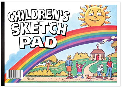 Silvine A4 Children's Sketch Pad. 40 Sheets 80gsm Bulky Drawing Paper