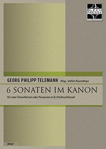 6 Sonaten im Kanon für Tenorhorn oder Bariton in B / Violinschlüssel (Duo)