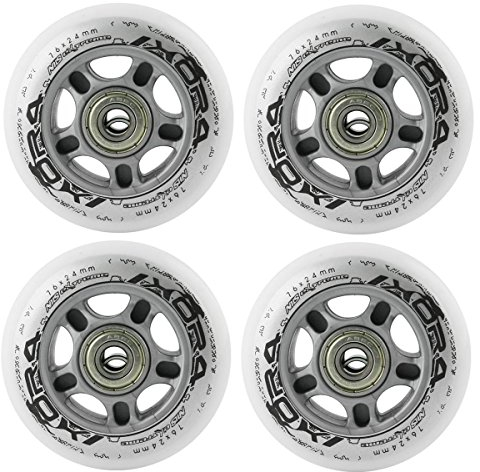 Inliner Rollen, für Freizeit-Skating PU 76mm/82A 4 St. + Lager ABEC7 8 St. Nils