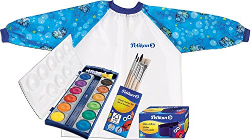 Pelikan-Malset, blau, K12+Wasserbox+5er-Pinsel+Malschürze