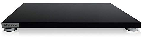 bFly-audio Flatline Gerätebasis in schwarz | belastbar max. 75 kg (M = 44 x 35 cm, Plus)