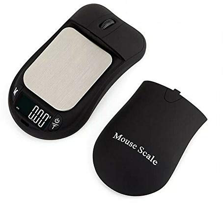 SUPERTOOL Mini Maus Digitalwaage, 0.01g-200g Balance Taschenwaage, Tragbare Pocket Mini Waage zum Wiegen von Gold Kräutern Schmuck