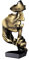 CHSG Silence Is Gold Thinker, Estatua Moderna Y Simple De Resina, Esculturas Creativas Abstractas para Entrada, Hogar, Oficina, Piano, Sala De Estar, Escritorio, Comedor, Dormitorio Decoración