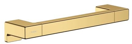 hansgrohe AddStoris - Haltegriff Dusche, Haltestange Bad, für Wandmontage, verdeckte Befestigung, Badezimmer Zubehör, Polished Gold Optic, 41744990