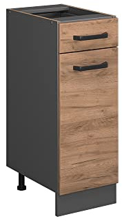 Vicco Mueble bajo de Cocina R-Line, Roble Dorado, 30 cm sin encimera, para combinación Libre Dentro de Sistemas de Cocina modulares