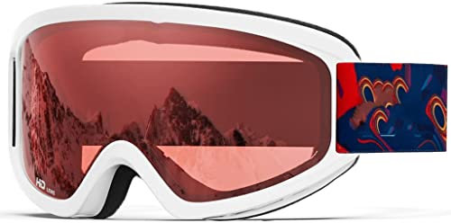 BAtlam Skibrille Professionelle Skibrille Doppelschicht-Linse Antibeschlag-Skibrille Skifahren Snowboardbrille Skibrille Herren Damen Schneebrille (Color : E) (B )