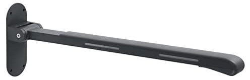 EEUK Haltegriffe für senioren Toilette, Badewannengriff Edelstahl wandstützgriff klappgriff Dusche Wandmontage Duschgriff Griff Stützgriff für Senioren & Behinderte(Color:Schwarz)