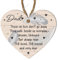 Handmade Memorial Heart Plaque - Personalised Those We Love Don’t Go Away for Dad, Daddy, Grandad, Step Dad, Father-in-Law – Thoughtful Remembrance Gift for Loss of Loved One (Dad)