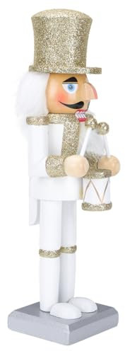 Cabilock 1Stk Nussknacker bürodeko büro Dekoration wohnraumdeko weinachtsgeschenke -Sonnenbrille für Damen weihnachtliche Tischdeko Cartoon- Marionettenpuppe Baumwolle Weiß