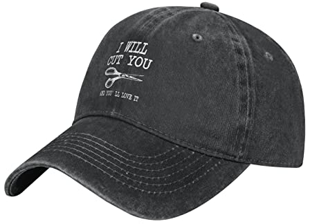 Unisex Baseball Kappe Ich-Schneide-Dir-Die-Haare-Lustiger-Friseur Papa Hüte Trendig Basecap Premium Sonnenhut Kappe Für Baseball Wandern Sport