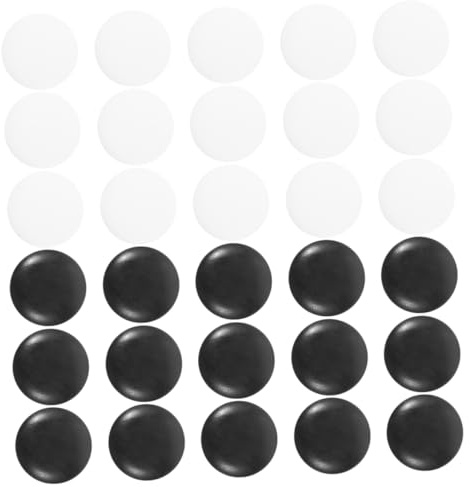TOYANDONA 200 Pezzi di Pedine da Gioco Go in Resina Resistente, Lavorazione Artigianale Fine per Accessori Belli e Semplici, per Partite di Scacchi e Go