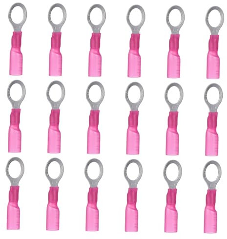 Gatuida 50pcs Electrical Crimp Connectors Heat Shrink Insulated Terminals Wire Connectors Translucent Heat Shrink Tubing for Quick Installations