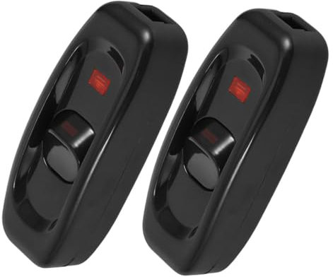 Gadpiparty 2pezzi Interruttore del Cavo in Pulsante per Lampada da Comodino Interruttore di Controllo Apparecchio Moderno per Uso Domestico Parte di Ricambio