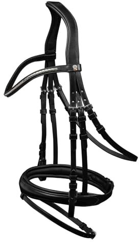 WALDHAUSEN Trensenzaum X-Line Clincher, schwarz, WB