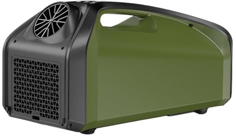 12V 24V Double Tuyau Mini Mobile Extérieur Solaire Alimenté Par Batterie Portable AC Refroidissement Climatiseur For Voiture Camion Tentes Camp Camping