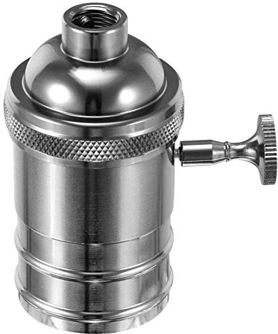 Douille de Lampe Rétro E27 en Aluminium Cuivre, Style Vintage