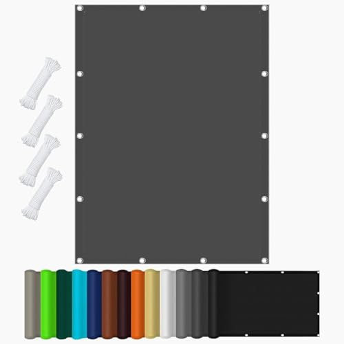 Vela Ombreggiante Impermeabile 3 x 6 m Parasole Protezione Raggi UV Protezione Raggi UV Vela Tenda Vele Parasole da Giardino per Esterno, Giardino & Gazebo, Grigio Scuro