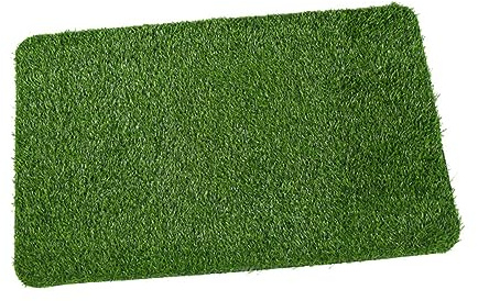 POPETPOP 1pieza Alfombra De Césped Artificial Verde para Interior y Exterior Estilo Natural como Felpudo Decorativo y Accesorio para Hogar y Jardín