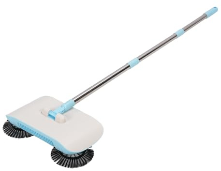 Oreilet Handschubboden -Kehrmaschine, 2 in 1 Staubsauger -Haushaltsfahrer -Wischmaschine, 180 Grad Rotierende Elektrische Bodenmops für Hölzerne Marmorfliesen (Blue)