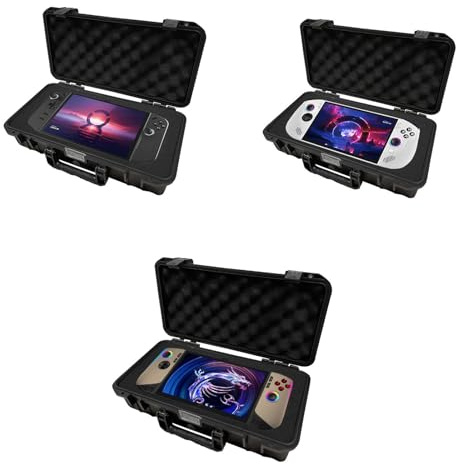 JYGamhanbil Carrying Case Waterproof Bag Cover for MSI Claw 8 AI+ A2VM 2025 | Travel Hard Shell for Lenovo Legion Go 8.8 2023 / Legion Go S 8 2025 Gaming Handheld PC Console,Dock,Charger,Accessories