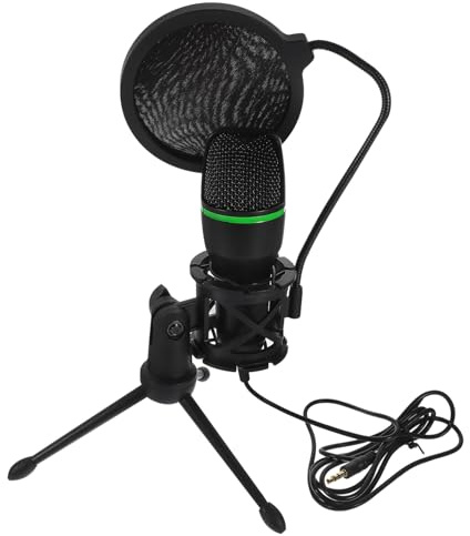 MOTHNUR Microfono Usb a Condensatore Per Giochi Kit Completo Microfono Da Tavolo Per Computer Filtro Antipop e Supporto Cavo Per Streaming e Conferenze