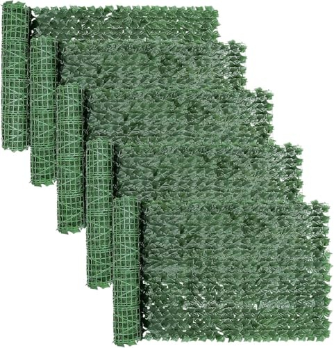 300x100cm Efeu Sichtschutz Mit Kabelbinder Balkon Sichtschutz | Sichtschutz Zaun Efeu, Sichtschutz Garten, Sichtschutz Kunstpflanzen, Künstliche Blätter Sichtschutz Wetterfest fur Balkon