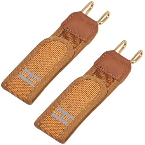 BAAQII 2 cinghie elastiche con gancio in metallo, senza fibbia, unisex, regolabili, invisibili, per uomini e donne