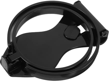 Healifty Portavasos Plegable Negro para Bolsa de Playa y Equipaje de Mano, Accesorio Portátil Bolsa Perforada, Soporte Compacto para Botellas y Tazas en Actividades al Aire Libre