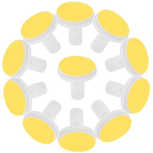 OSALADI Lot de 12 Têtes de Meulage Jaunes pour Coupe-ongles Électrique Adulte, Accessoires de Rechange Solide pour Lime à Ongles Électrique, Ponçage pour Manucure et Pédicure